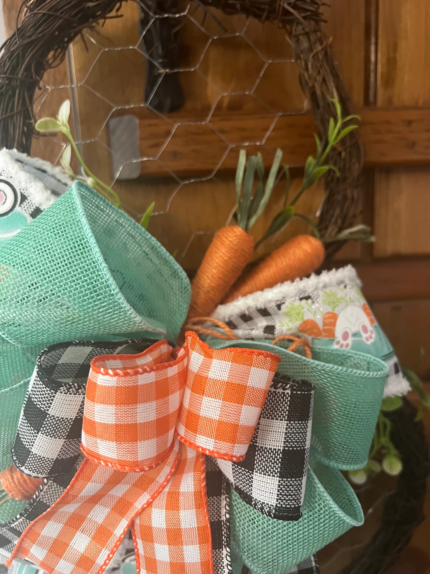 Grapevine & chicken wire Rabbits
