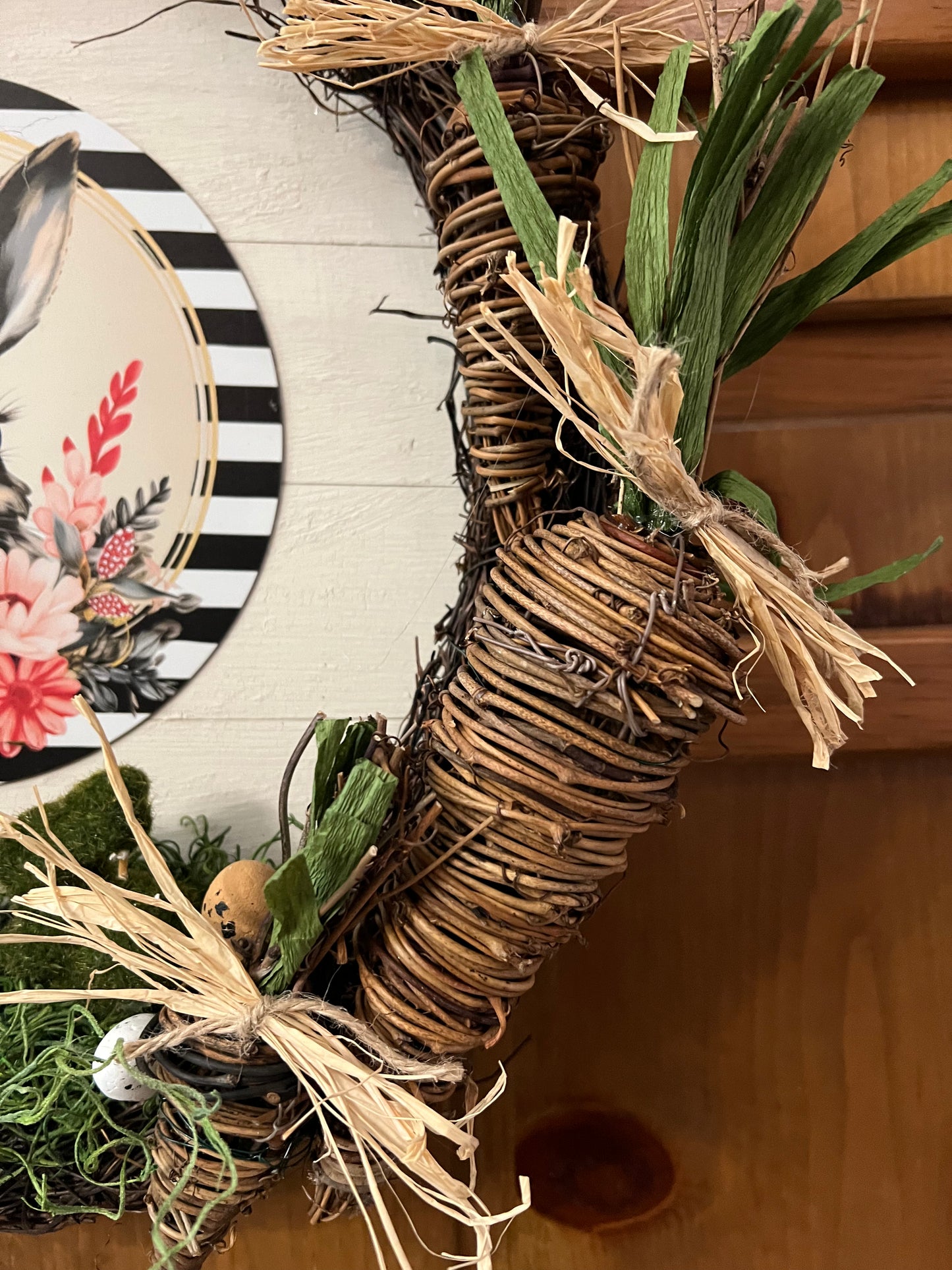 Grapevine Shiplap Easter sign