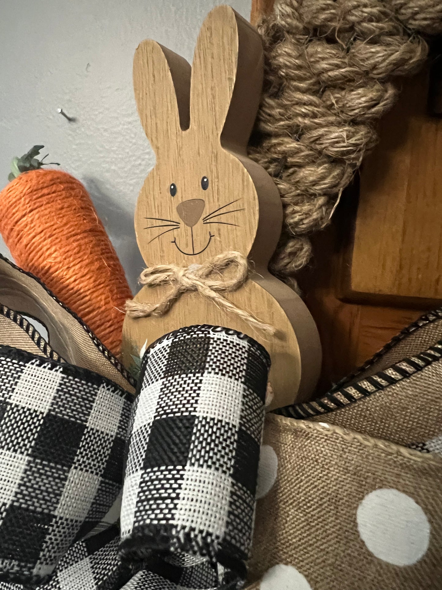 Easter rope egg with bunny