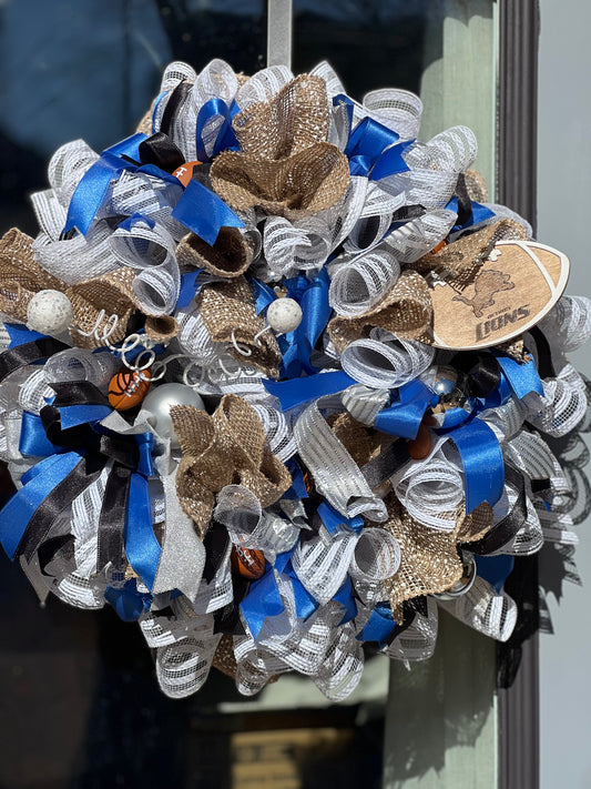 Detroit Lions Wreath