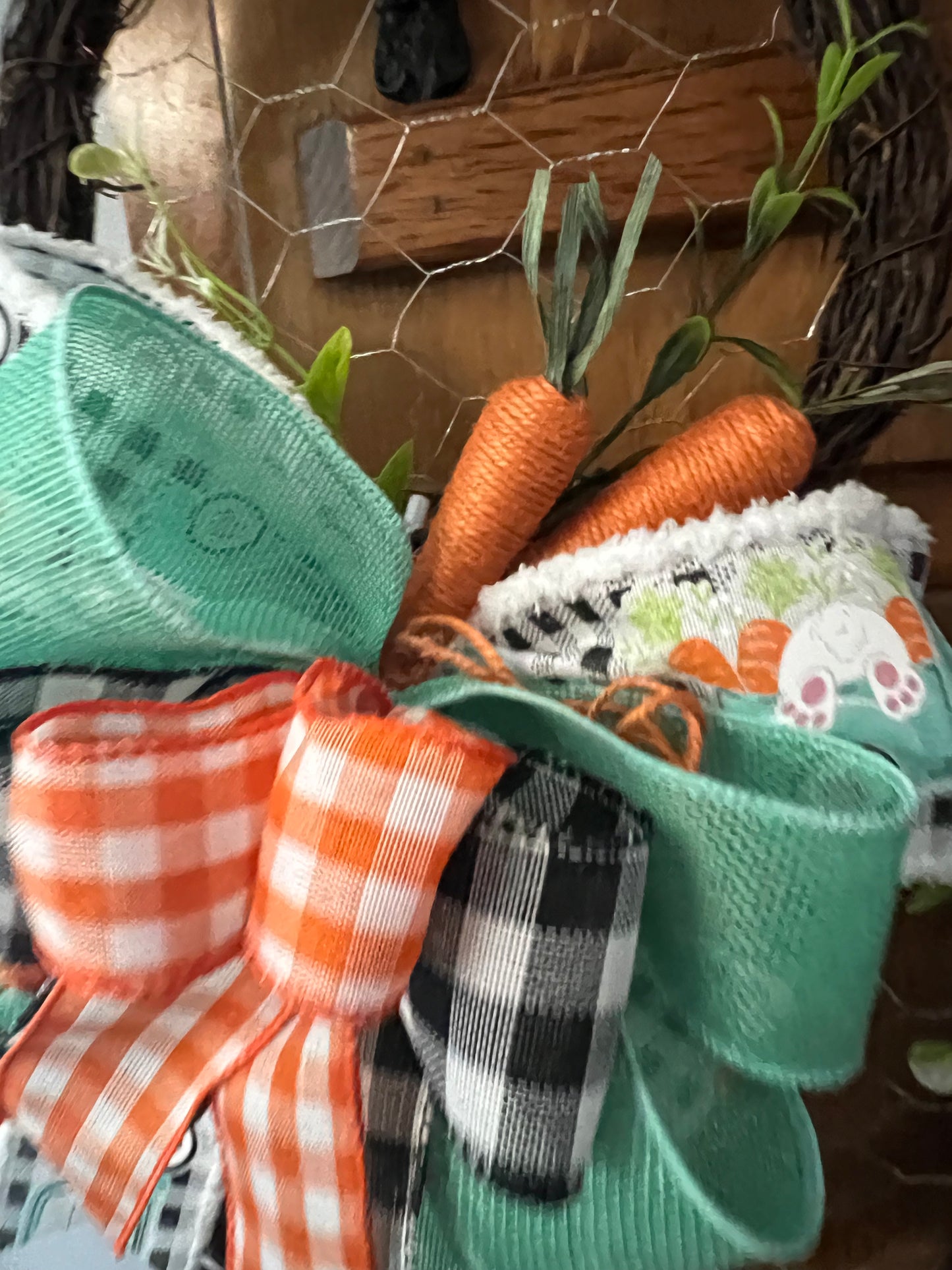 Grapevine & chicken wire Rabbits