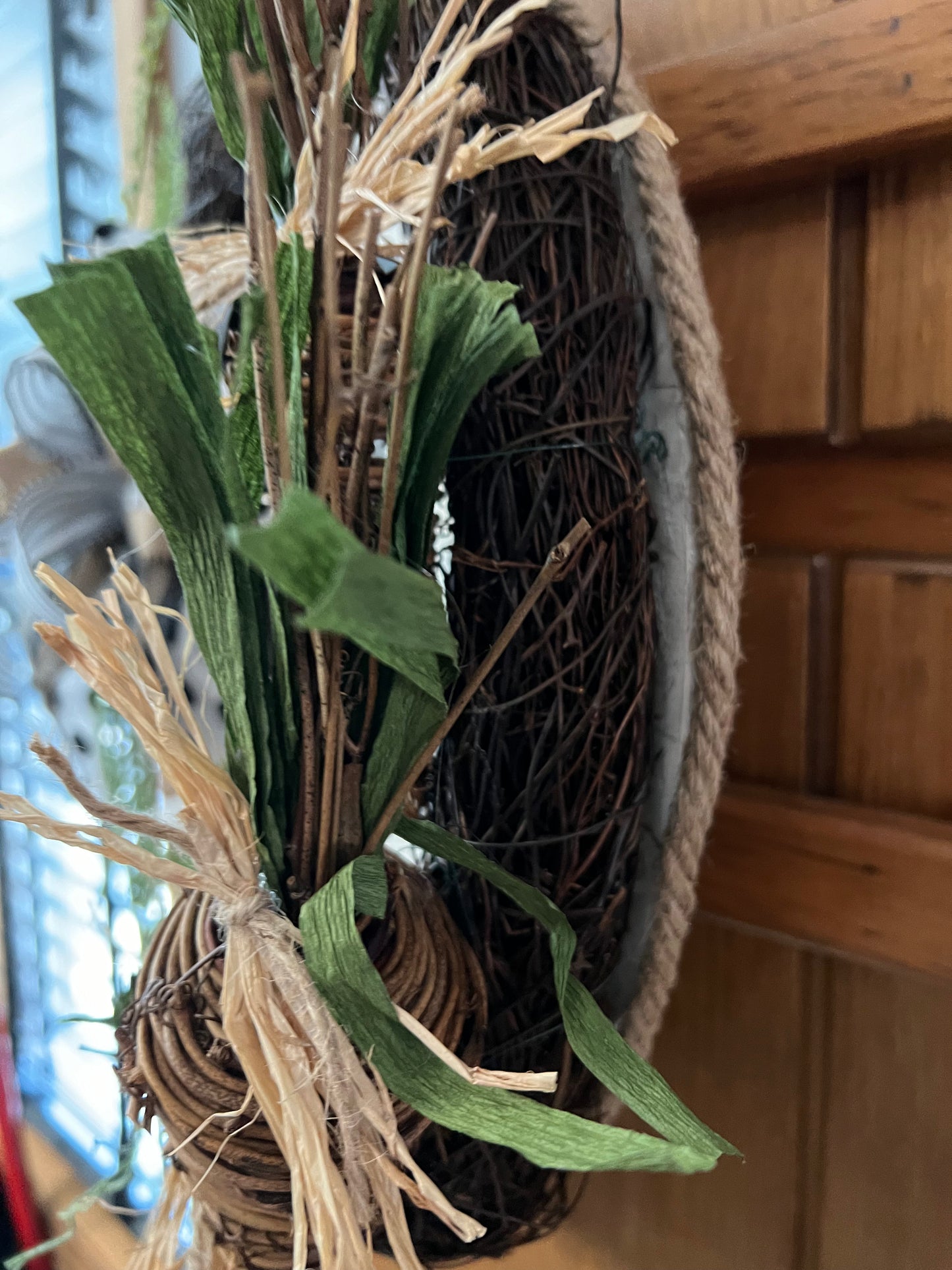 Grapevine Shiplap Easter sign