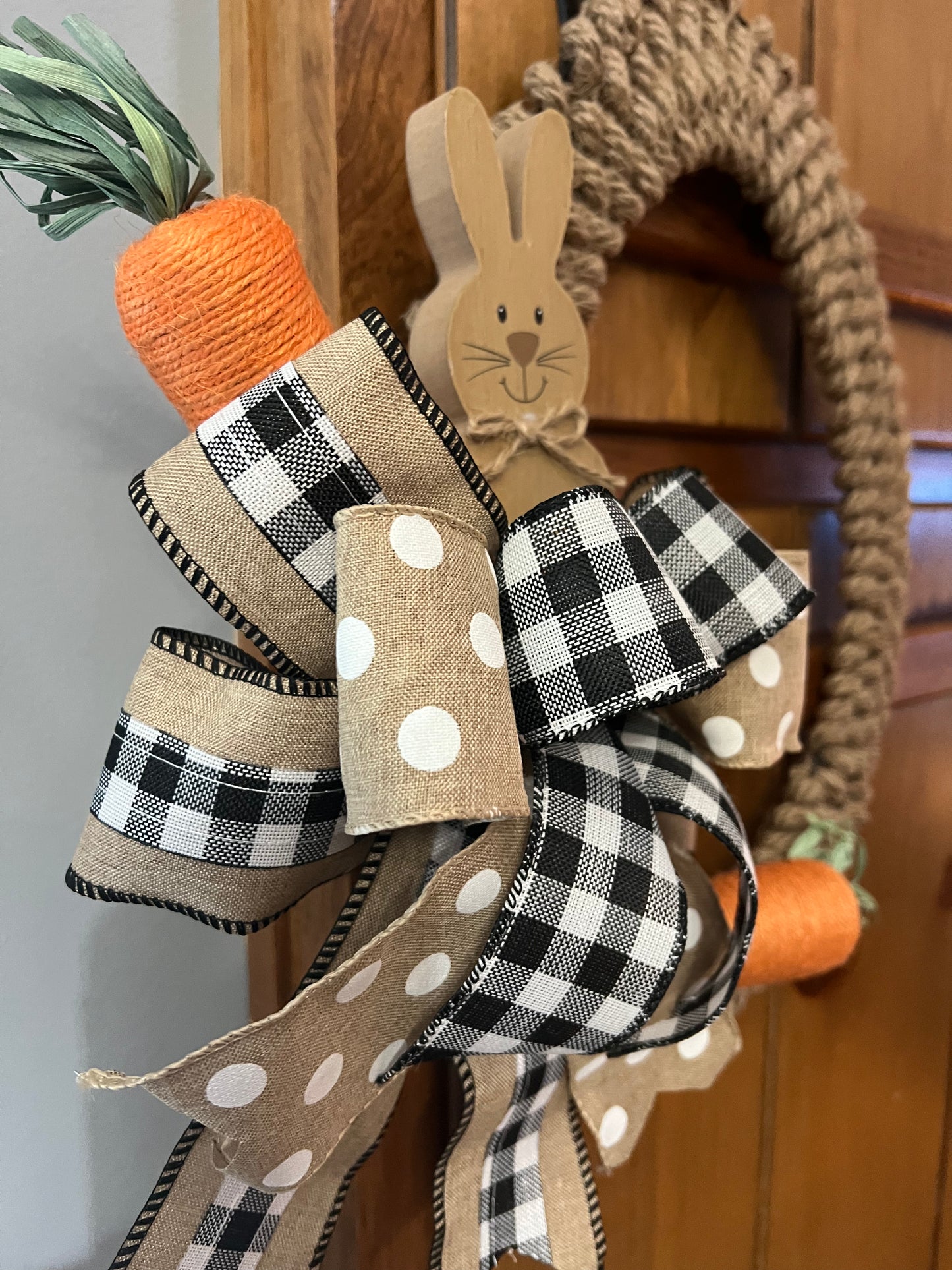 Easter rope egg with bunny