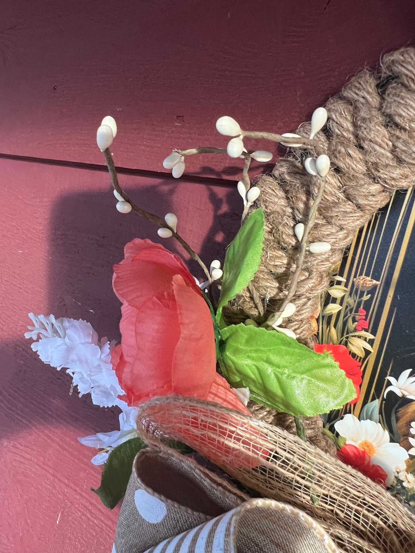 Easter Rope Bunny with Bunny Sign