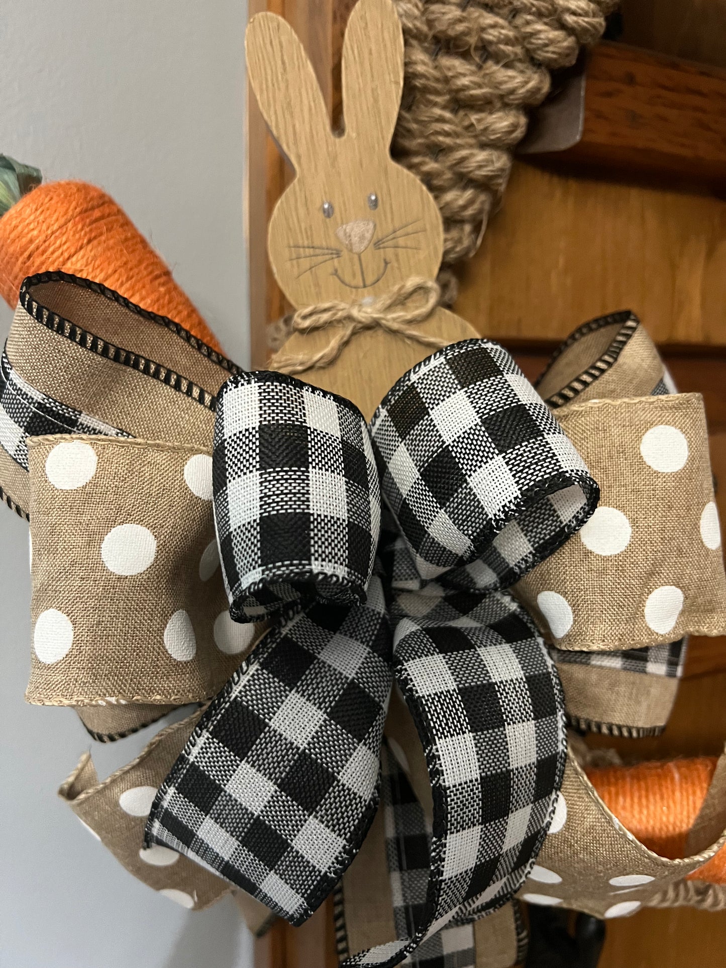 Easter rope egg with bunny