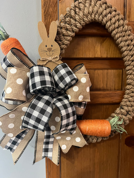Easter rope egg with bunny
