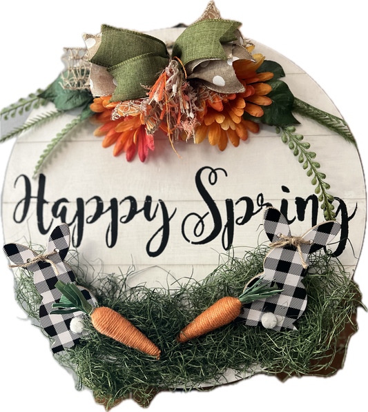 Happy Spring Plaque